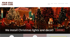 Desktop Screenshot of fourstarlawncare.com