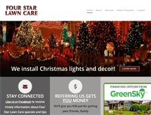 Tablet Screenshot of fourstarlawncare.com